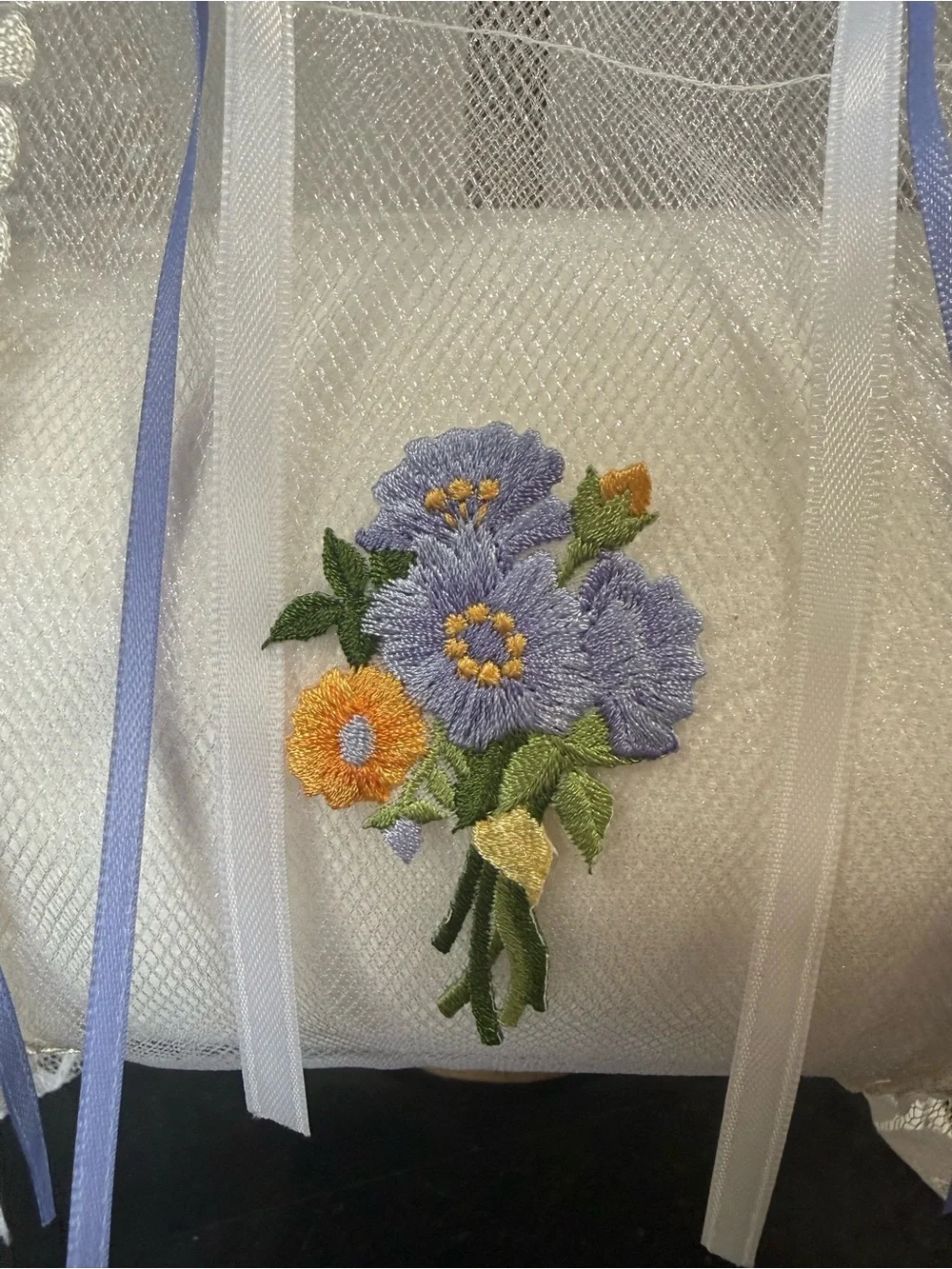 💐 Hand Crafted White Hand Towel & Spare Toilet Paper Holder with Lace Trim 💐
